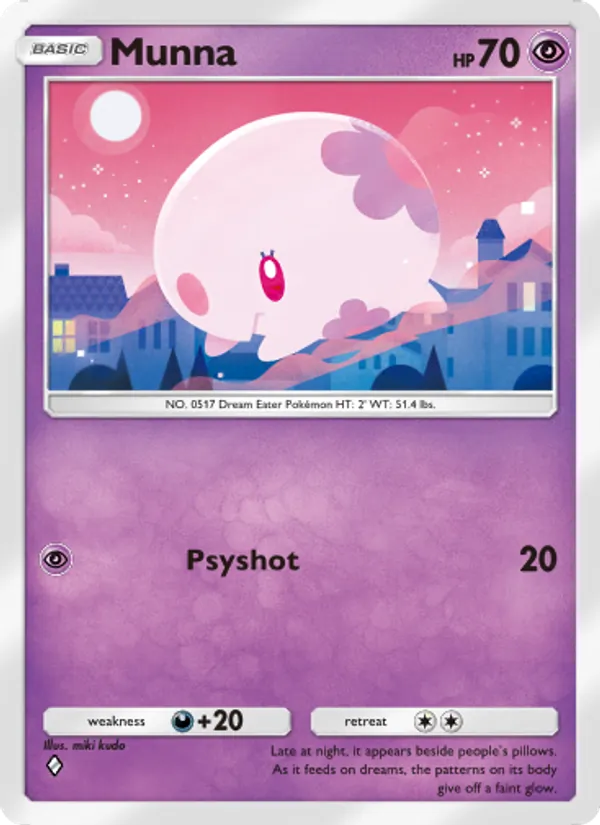 Munna — Wisdom of Sea and Sky #090 (Pokémon TCG card)