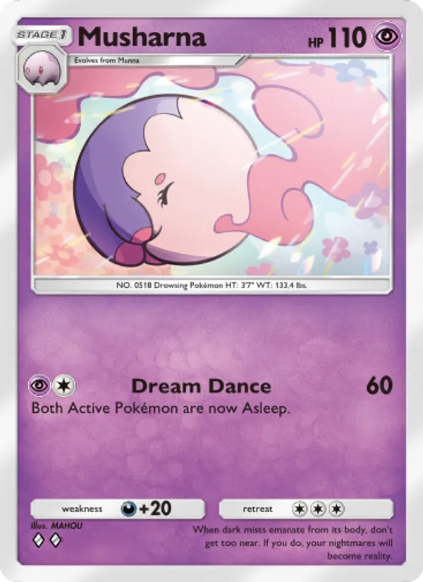 Musharna — Wisdom of Sea and Sky #091 (Pokémon TCG card)