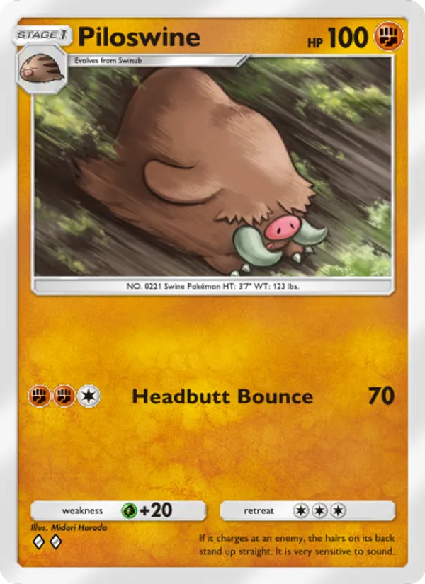 Piloswine — Wisdom of Sea and Sky #097 (Pokémon TCG card)