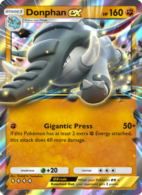 Donphan ex — Wisdom of Sea and Sky #100 (Pokémon TCG card)