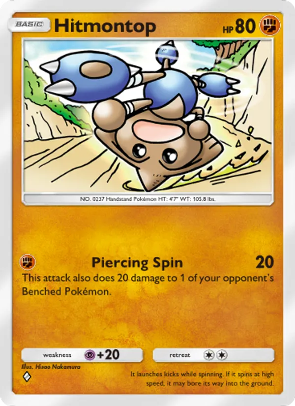 Hitmontop — Wisdom of Sea and Sky #102 (Pokémon TCG card)