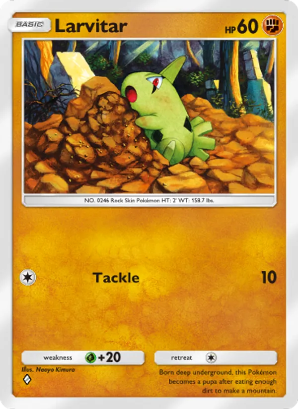 Larvitar — Wisdom of Sea and Sky #103 (Pokémon TCG card)