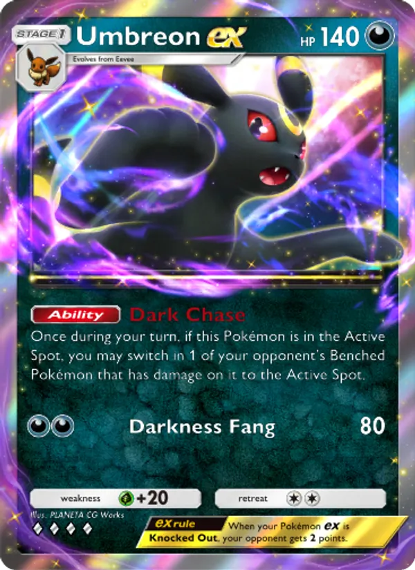 Umbreon ex — Wisdom of Sea and Sky #112 (Pokémon TCG card)