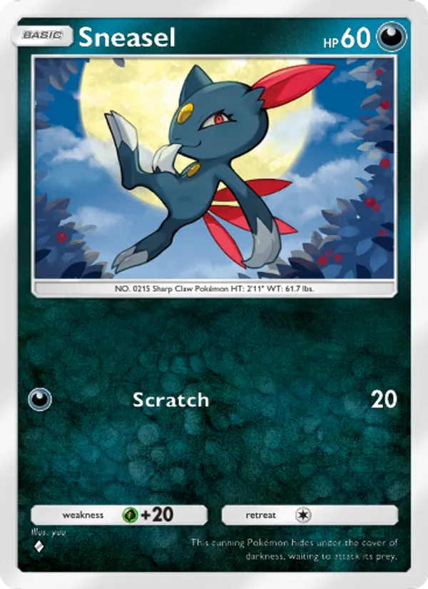Sneasel — Wisdom of Sea and Sky #115 (Pokémon TCG card)