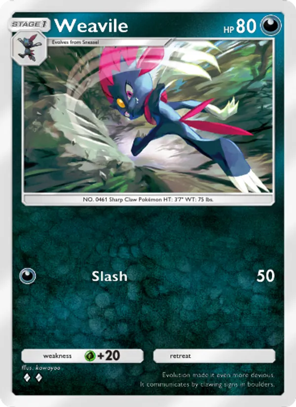 Weavile — Wisdom of Sea and Sky #116 (Pokémon TCG card)