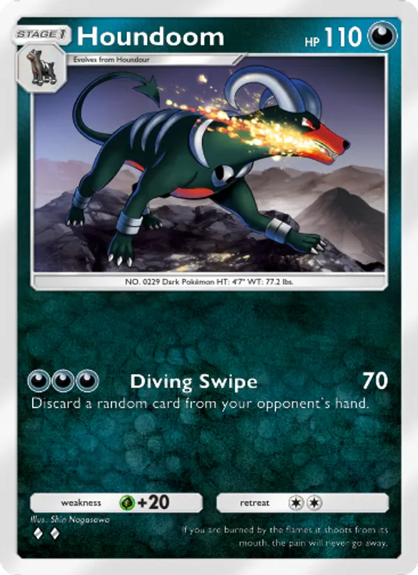 Houndoom — Wisdom of Sea and Sky #118 (Pokémon TCG card)