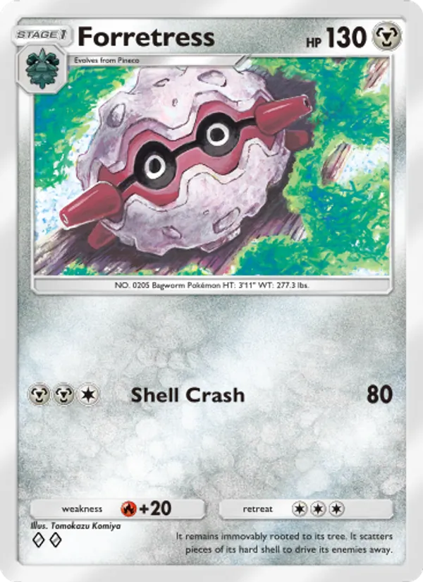 Forretress — Wisdom of Sea and Sky #121 (Pokémon TCG card)
