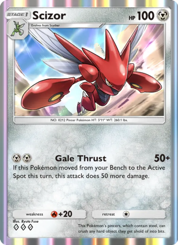 Scizor — Wisdom of Sea and Sky #123 (Pokémon TCG card)