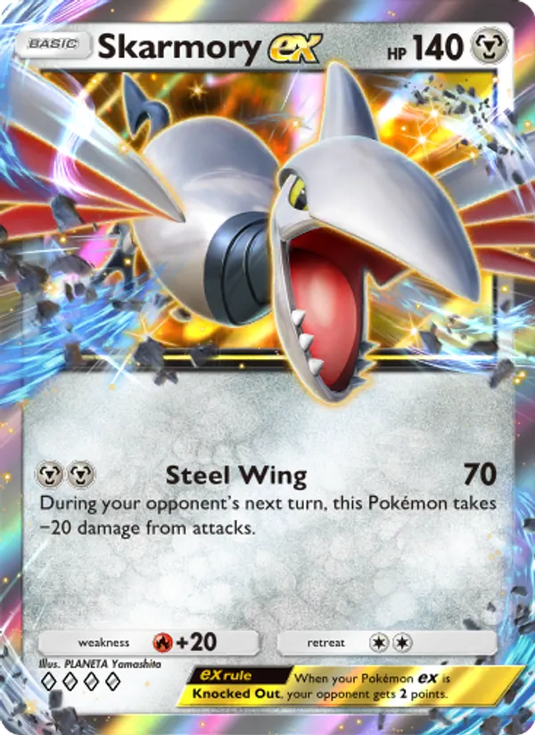 Skarmory ex — Wisdom of Sea and Sky #124 (Pokémon TCG card)
