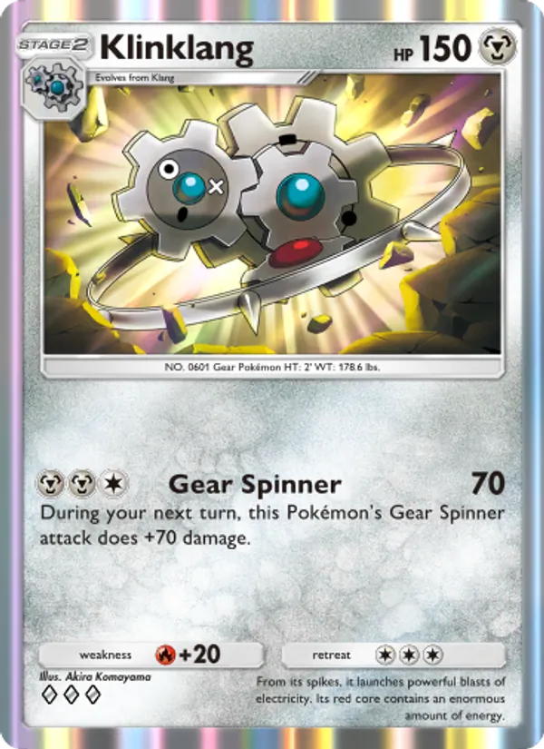 Klinklang — Wisdom of Sea and Sky #128 (Pokémon TCG card)