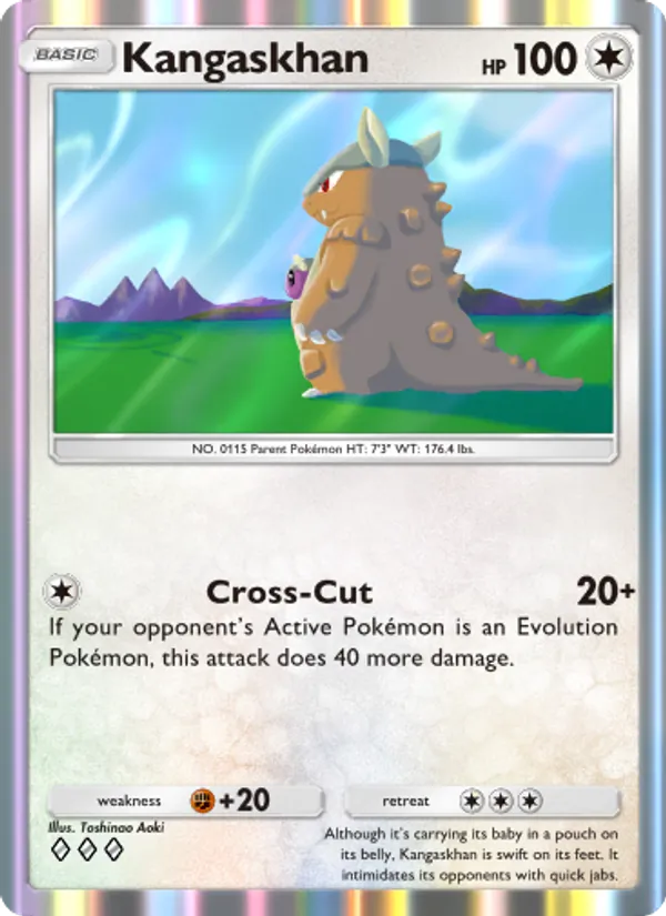Kangaskhan — Wisdom of Sea and Sky #133 (Pokémon TCG card)