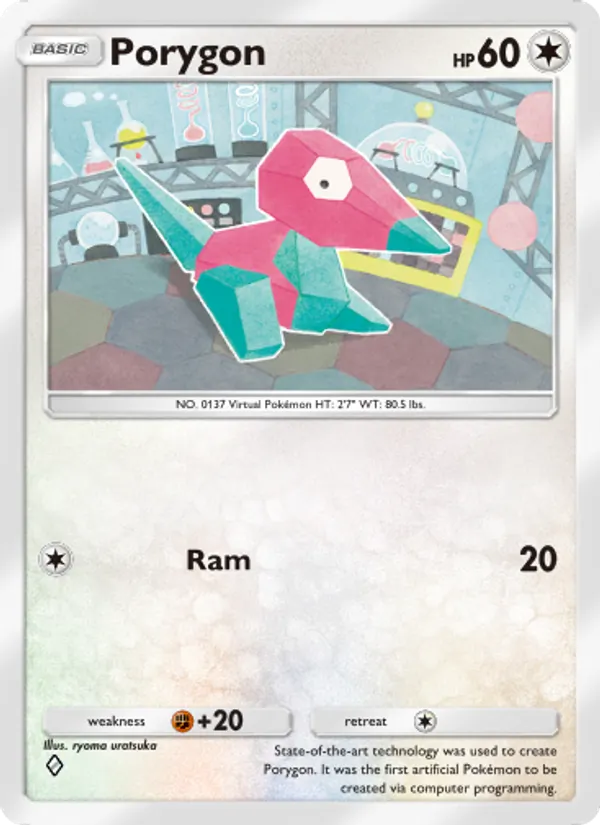 Porygon — Wisdom of Sea and Sky #135 (Pokémon TCG card)