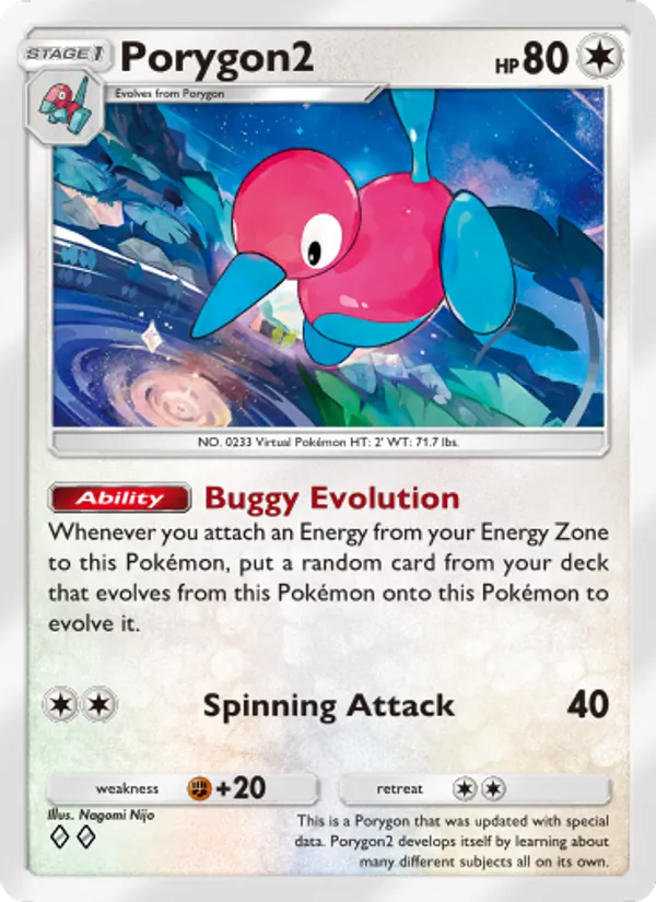 Porygon2 — Wisdom of Sea and Sky #136 (Pokémon TCG card)
