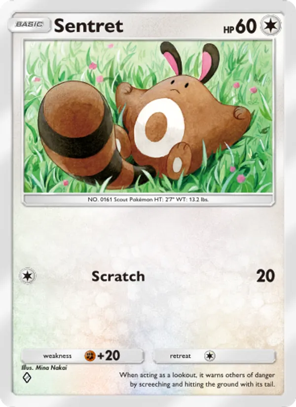 Sentret — Wisdom of Sea and Sky #138 (Pokémon TCG card)