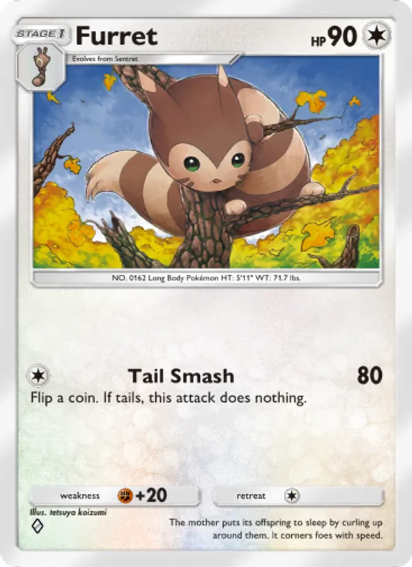 Furret — Wisdom of Sea and Sky #139 (Pokémon TCG card)