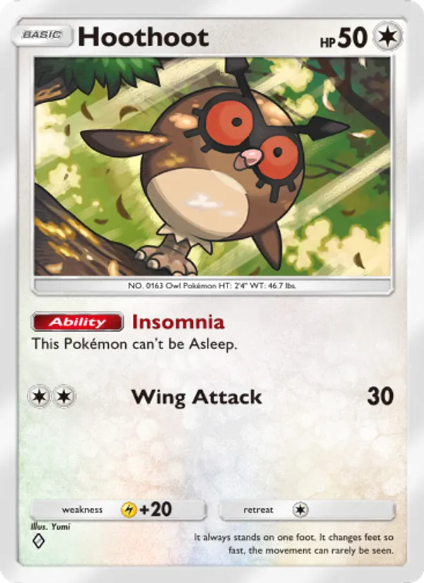 Hoothoot — Wisdom of Sea and Sky #140 (Pokémon TCG card)