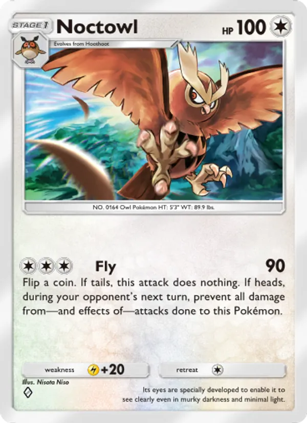 Noctowl — Wisdom of Sea and Sky #141 (Pokémon TCG card)