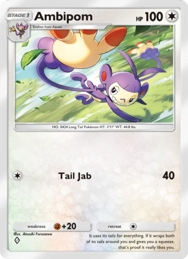Ambipom — Wisdom of Sea and Sky #143 (Pokémon TCG card)