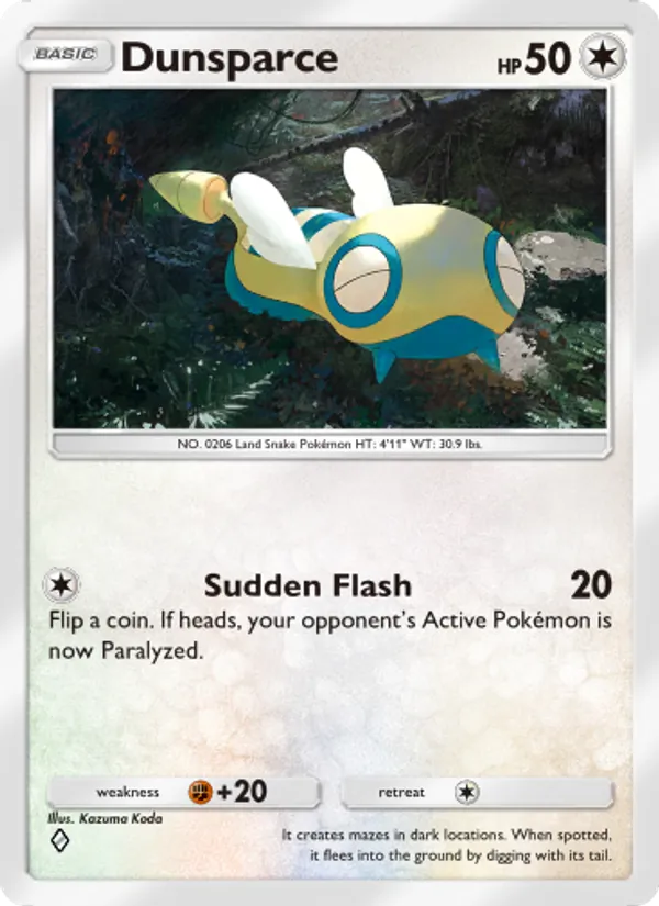 Dunsparce — Wisdom of Sea and Sky #144 (Pokémon TCG card)