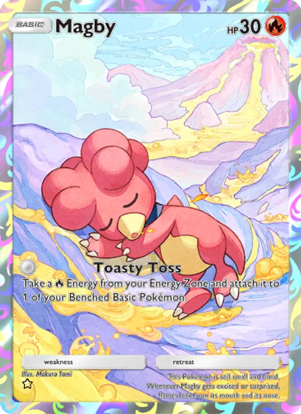 Magby — Wisdom of Sea and Sky #166 (Pokémon TCG card)