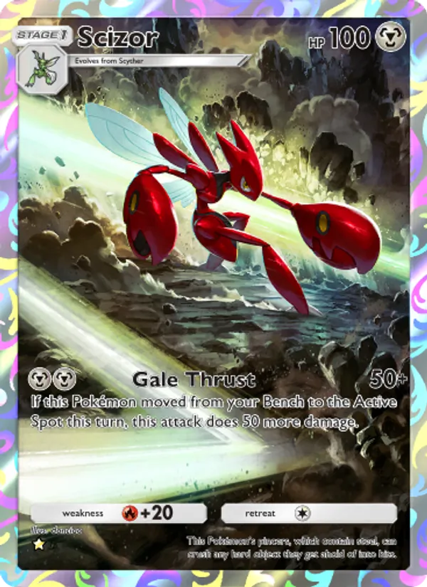 Scizor — Wisdom of Sea and Sky #180 (Pokémon TCG card)
