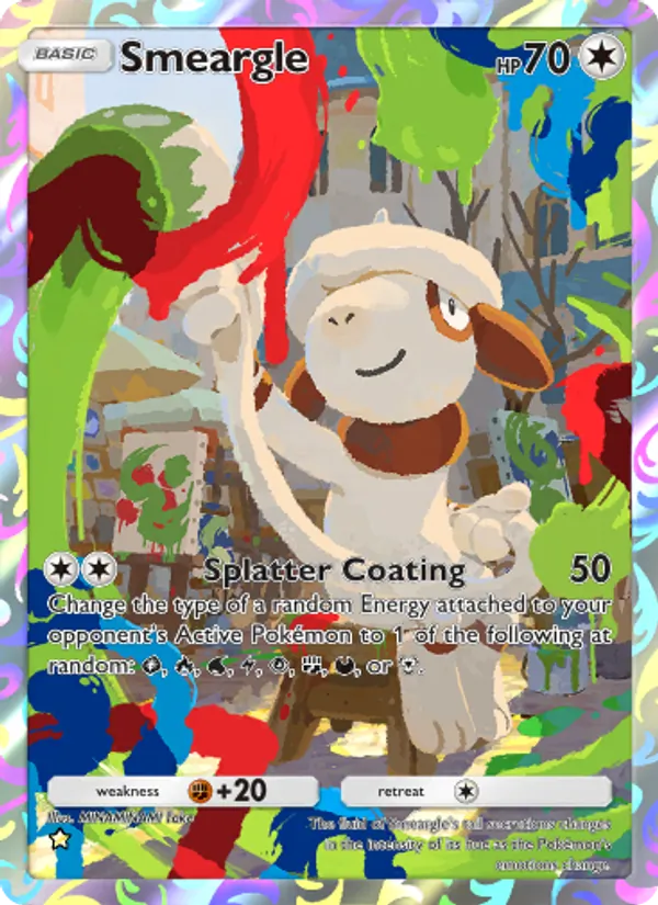 Smeargle — Wisdom of Sea and Sky #184 (Pokémon TCG card)