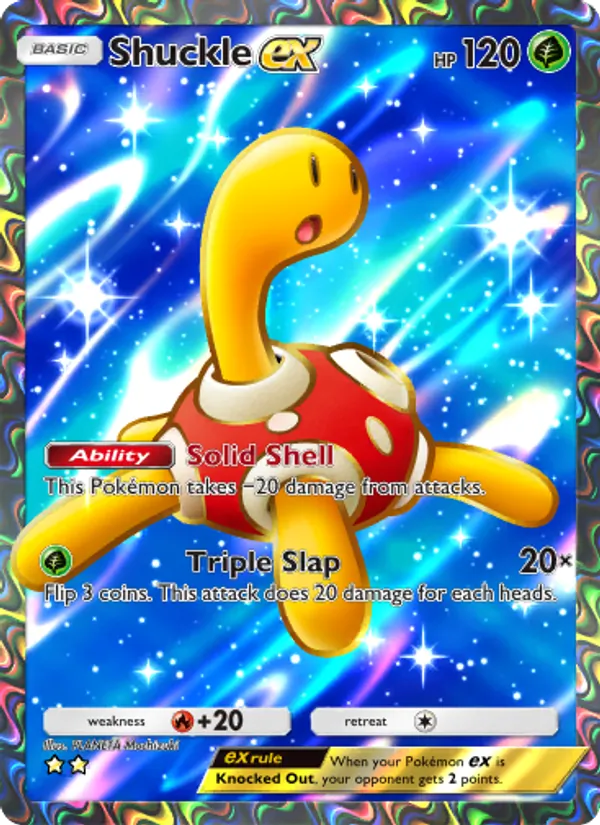 Shuckle ex — Wisdom of Sea and Sky #186 (Pokémon TCG card)