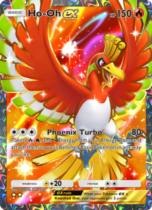 Ho-Oh ex — Wisdom of Sea and Sky #187 (Pokémon TCG card)