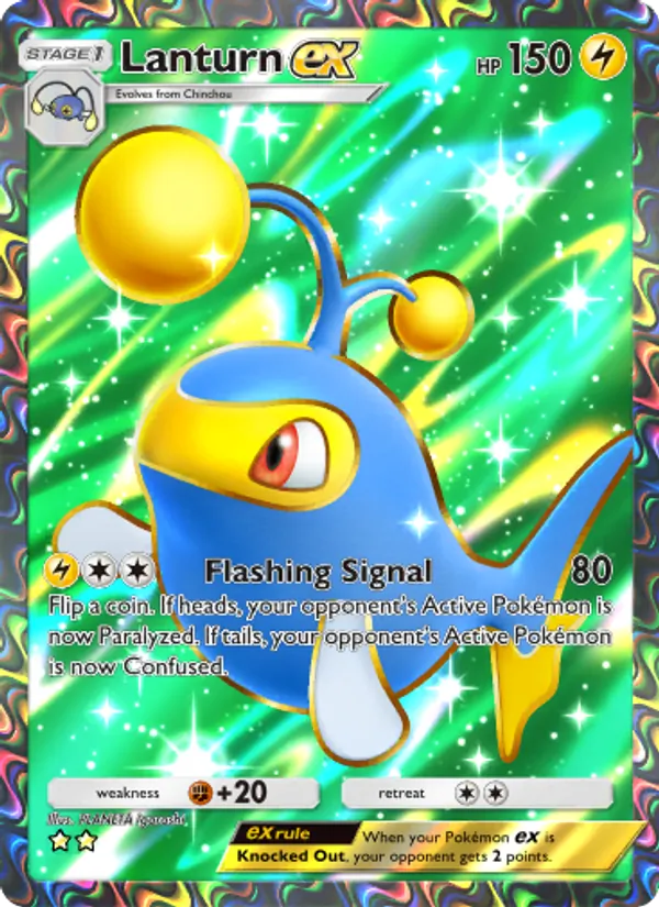 Lanturn ex — Wisdom of Sea and Sky #189 (Pokémon TCG card)