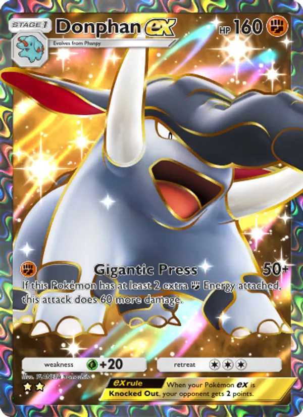 Donphan ex — Wisdom of Sea and Sky #191 (Pokémon TCG card)