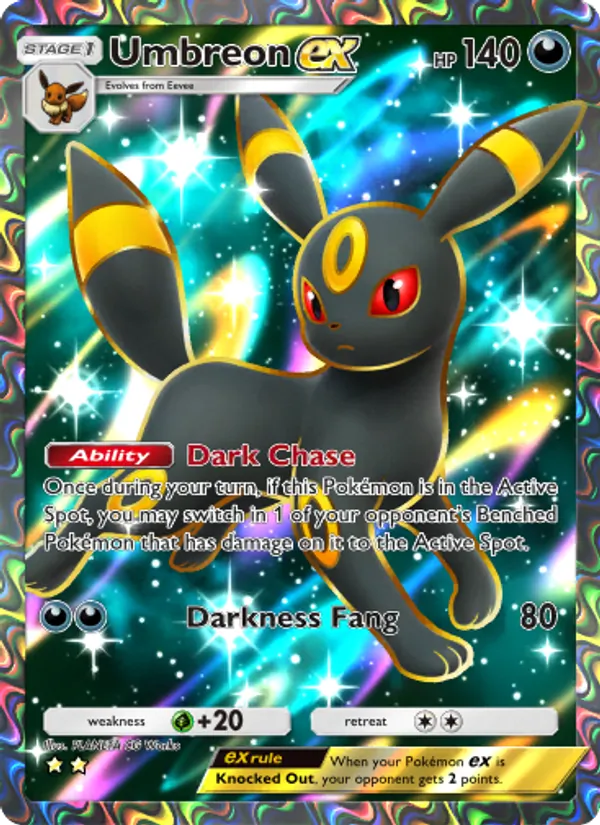 Umbreon ex — Wisdom of Sea and Sky #193 (Pokémon TCG card)