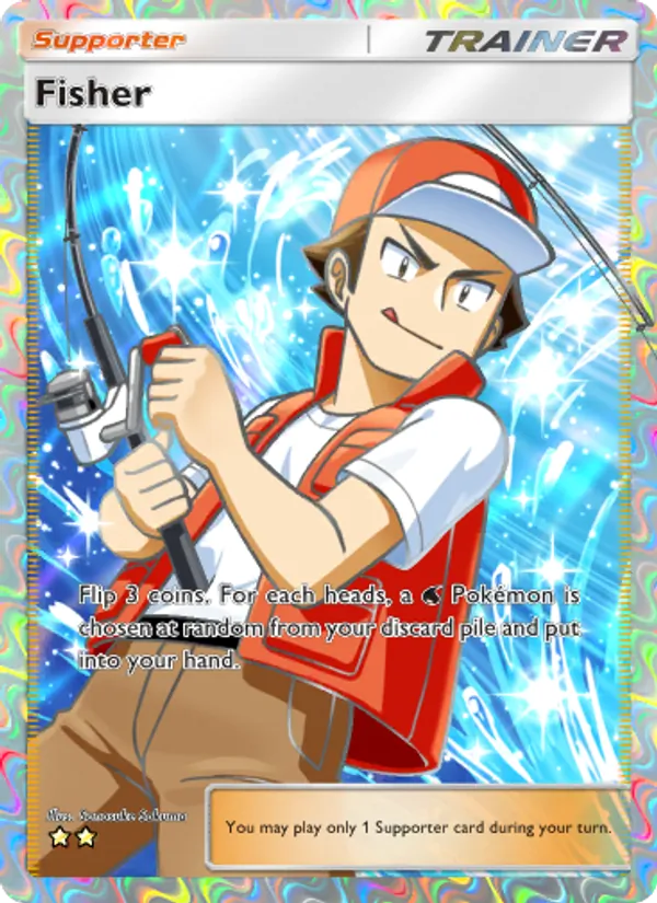 Fisher — Wisdom of Sea and Sky #199 (Pokémon TCG card)