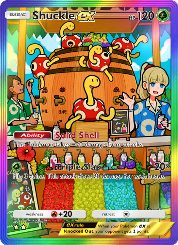 Shuckle ex — Wisdom of Sea and Sky #202 (Pokémon TCG card)