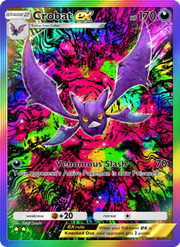 Crobat ex — Wisdom of Sea and Sky #207 (Pokémon TCG card)