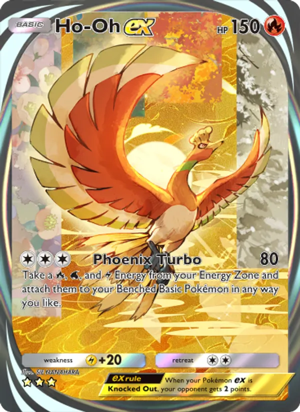 Ho-Oh ex — Wisdom of Sea and Sky #210 (Pokémon TCG card)