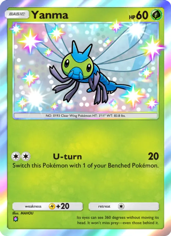 Yanma — Wisdom of Sea and Sky #212 (Pokémon TCG card)