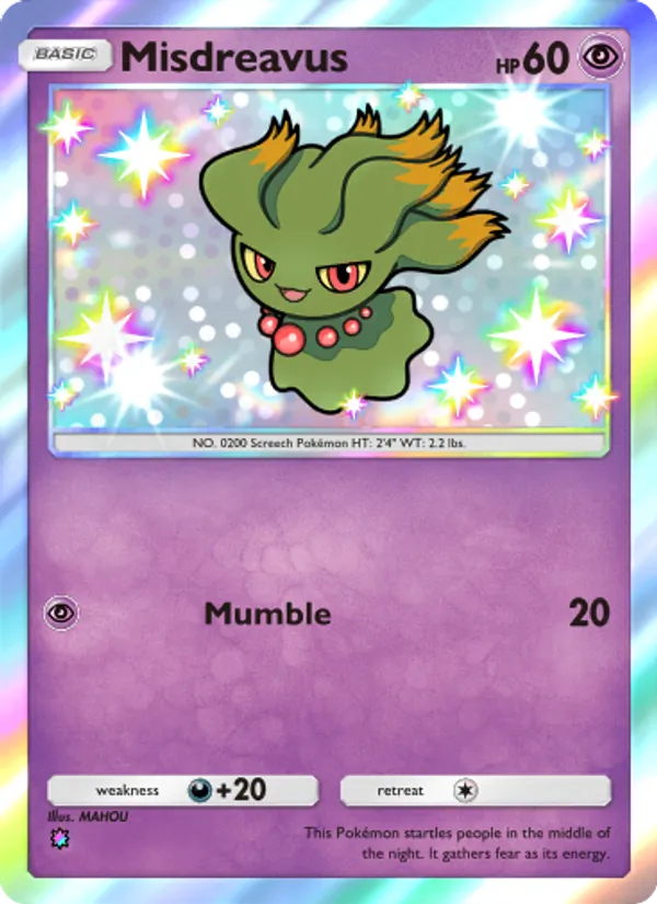 Misdreavus — Wisdom of Sea and Sky #220 (Pokémon TCG card)