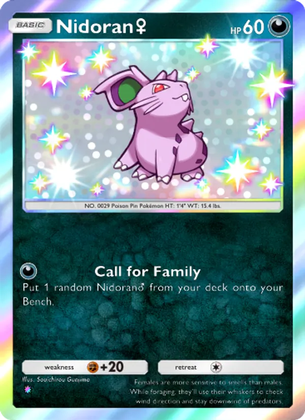 Nidoran♀ — Wisdom of Sea and Sky #223 (Pokémon TCG card)