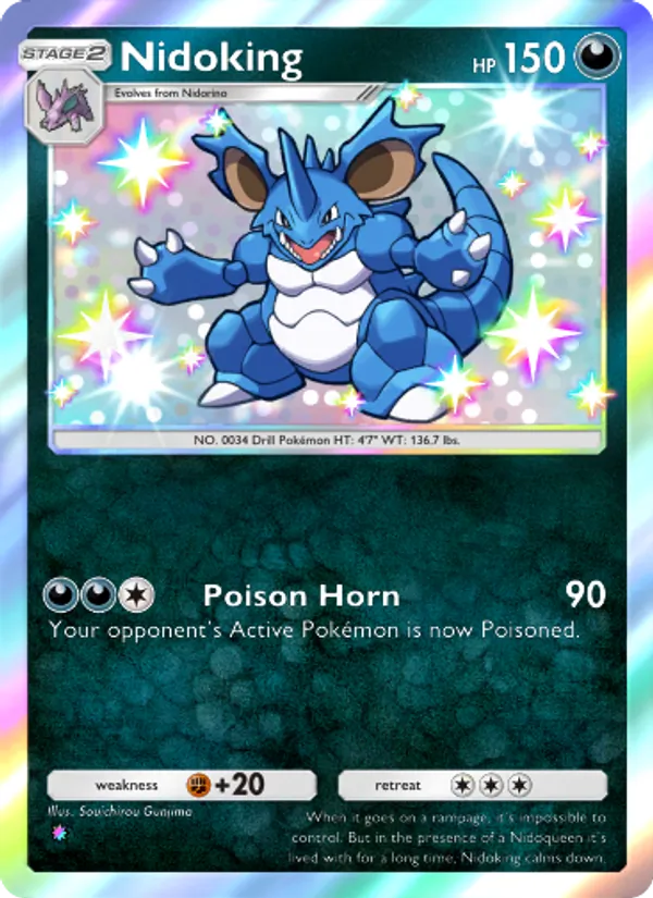 Nidoking — Wisdom of Sea and Sky #228 (Pokémon TCG card)