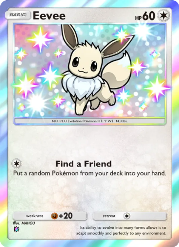 Eevee — Wisdom of Sea and Sky #231 (Pokémon TCG card)