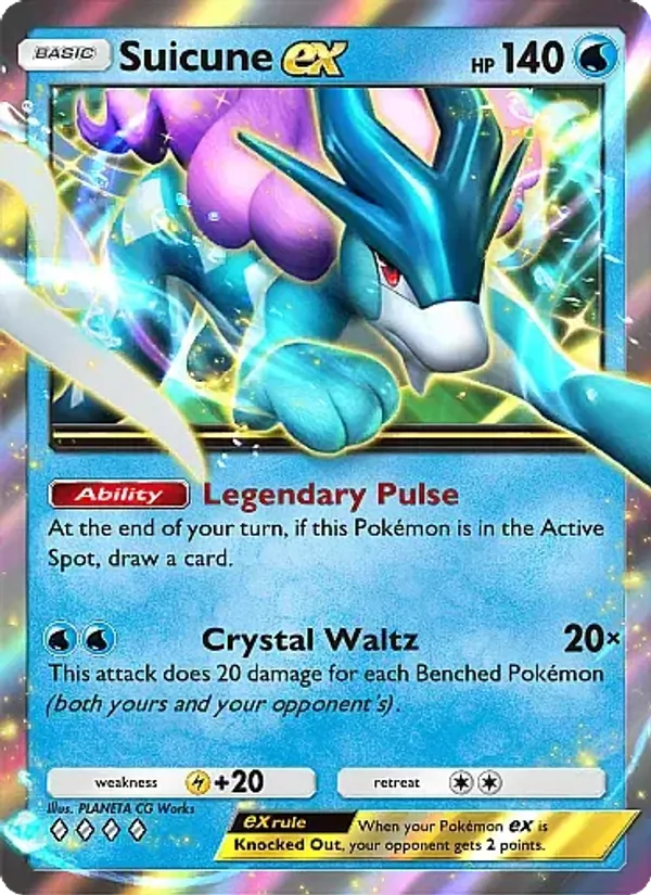 Suicune ex — Secluded Springs #020 (Pokémon TCG card)