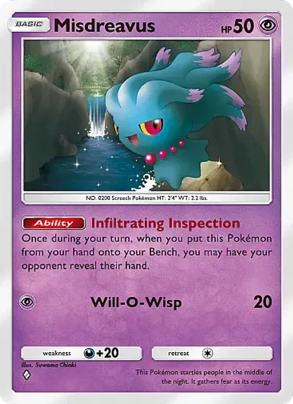 Misdreavus — Secluded Springs #032 (Pokémon TCG card)