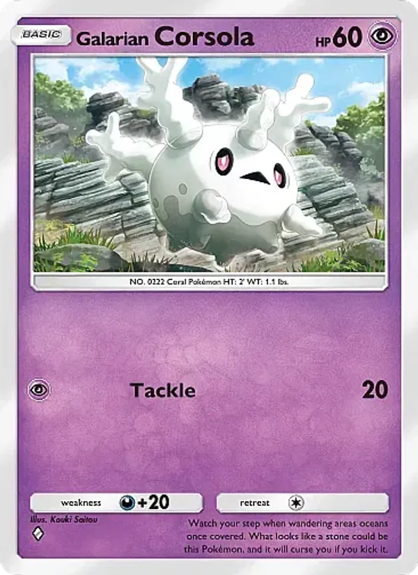 Galarian Corsola — Secluded Springs #034 (Pokémon TCG card)