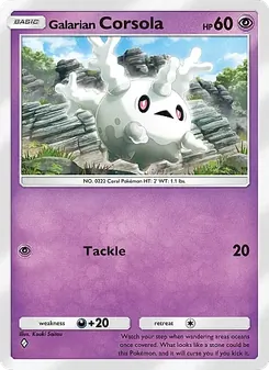 Galarian Corsola (Secluded Springs #034)