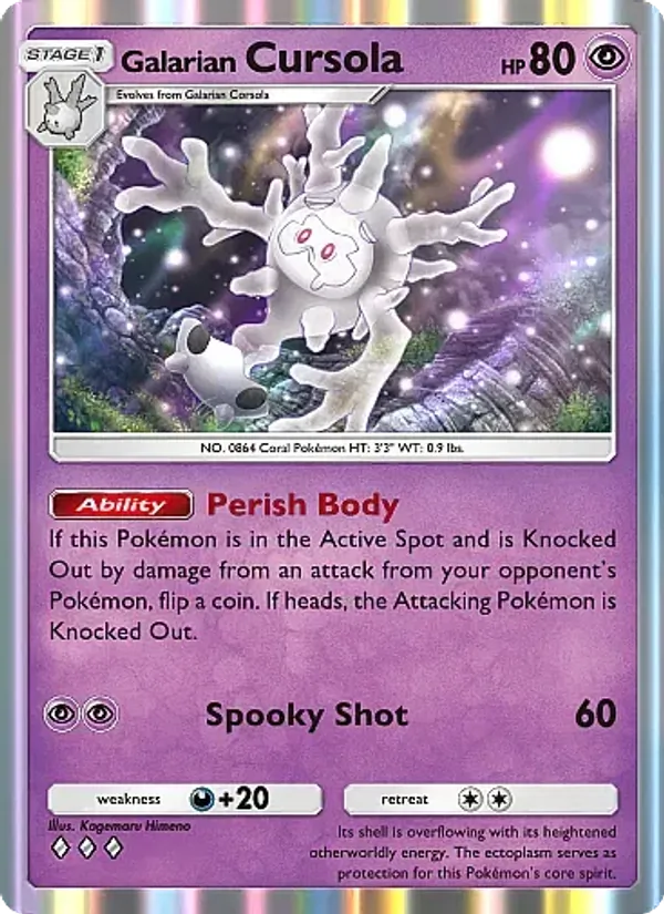 Galarian Cursola — Secluded Springs #035 (Pokémon TCG card)