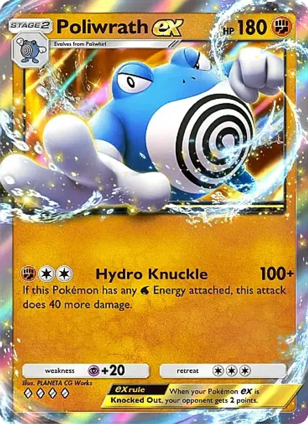 Poliwrath ex — Secluded Springs #042 (Pokémon TCG card)