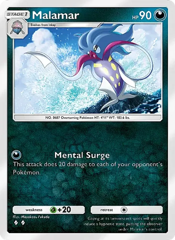 Malamar — Secluded Springs #052 (Pokémon TCG card)