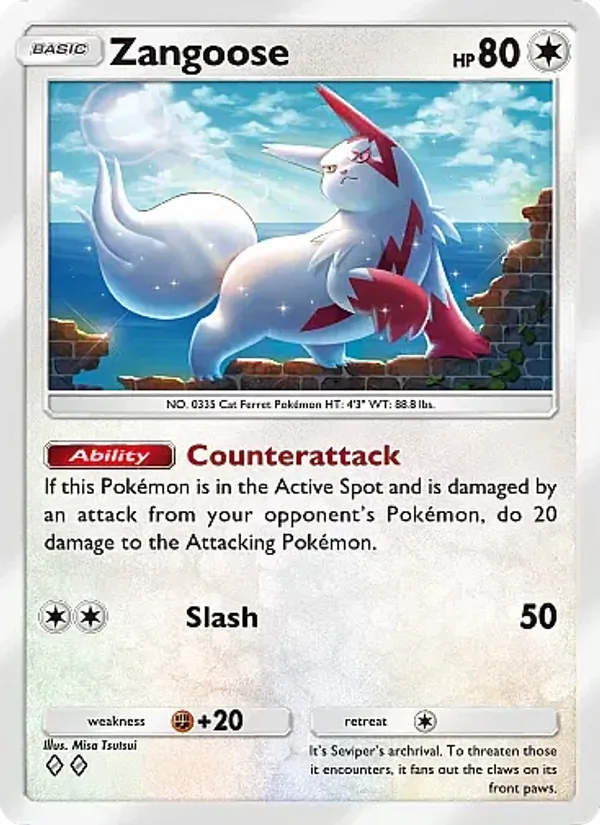 Zangoose — Secluded Springs #065 (Pokémon TCG card)