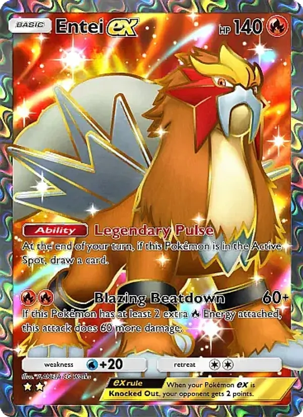 Entei ex — Secluded Springs #079 (Pokémon TCG card)