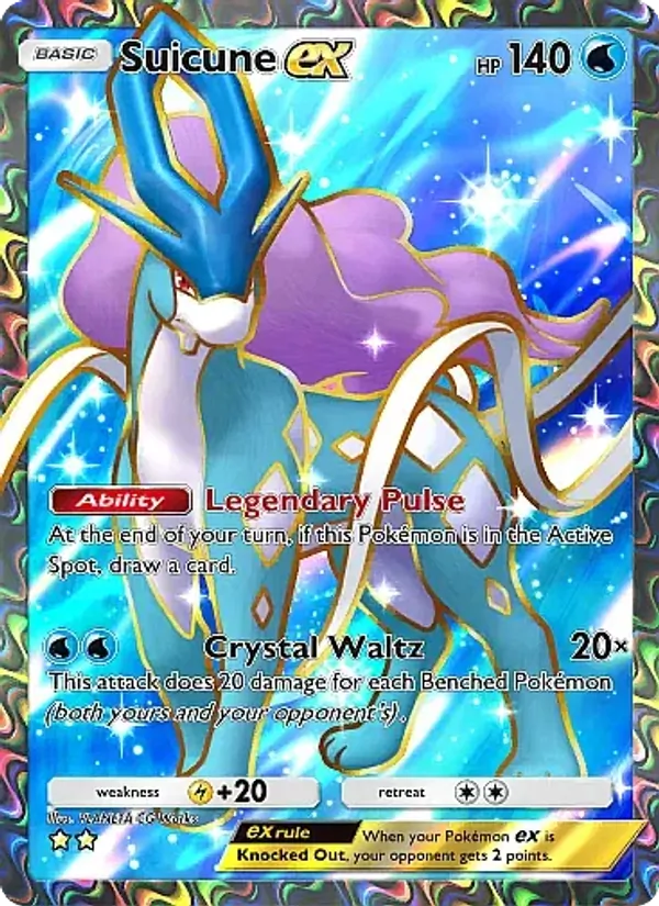 Suicune ex — Secluded Springs #080 (Pokémon TCG card)